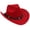 Red, variant on TELOLY Cowboy Hats for Women,Boho Chic Jazz Cap,All-Gender Versatile Boys Cowboy Hat,Red