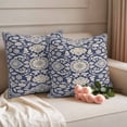 thumbnail image 2 of Vintage Boho Outdoor Waterproof Pillow Covers, Neutral Abstract Flowers Pattern Aesthetic Decorative Square Throw Pillowcase Sofa Cushion Sham for Patio/Couch/Chair, 20"x20" 2 Pack, 2 of 8