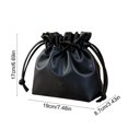 thumbnail image 3 of Qliuoazw Drawstring Makeup Bag Large Capacity Cosmetic Bag Portable Storage Pouch Travel Toiletry Bag, 3 of 6