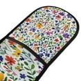 thumbnail image 4 of Yayeee Double Oven Mitt Kitchen Heat Resistant Baking 35" x7" Quilted Glove, Green Wildflower Pattern, 4 of 6