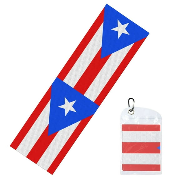 Pr Puerto Rico-Flag Cooling Towel 39.4"X11.8" Ice Sweat Towel Face Cooling Neck Cooler Wraps For Sports