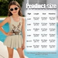 thumbnail image 7 of Xixirimido Rabbits Bunny Floral Easter Eggs Print Girls Swimsuits One Piece Sleeveless Swimwear with Skirt Modest Bathing Suit with Built-in Shorts Beach Vacation Swim Dress, 10-11 Years, 7 of 7
