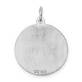 thumbnail image 2 of Auriga 925 Sterling Silver Rhodium-plated Brocaded Letter B Initial Charm for Women (L-27 mm, W-20 mm), 2 of 7