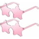 thumbnail image 1 of Two pairs of ladies heart-shaped sunglasses candy-colored transparent frameless heart-shaped glasses girls cute sunglasses, 1 of 4