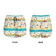 thumbnail image 5 of Picia Funny Farm Pattern Women's 2 in 1 Athletic Running Shorts High Waisted Workout Casual Gym Sweat Shorts with Comfy Liner Zipper Pockets-XX-Large, 5 of 9