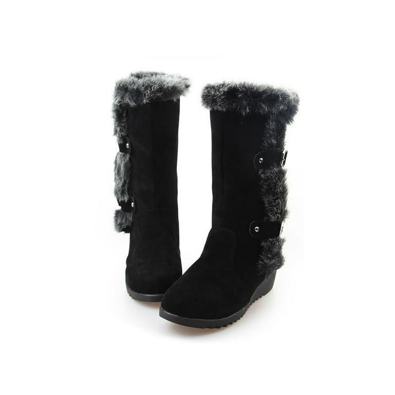 Winter's coming furry fuzzy cheap boots