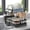 Black, variant on Stainless Steel 2 Tier Dish Drying Rack with Drain Tray, Retractable Outlet for Knives Forks Pots Pans Kitchen Countertop Sink Storage