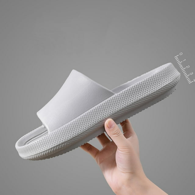 Sandalias de baño elegantes y suaves Nikou diseño elástico de secado rápido talla 44-45 color gris
