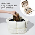 thumbnail image 4 of PhooArto Small Jewellery Box, Sunflowers Owls Portable Travel Mini Jewelry Case for Women Leather Ring Organizer, 4 of 5