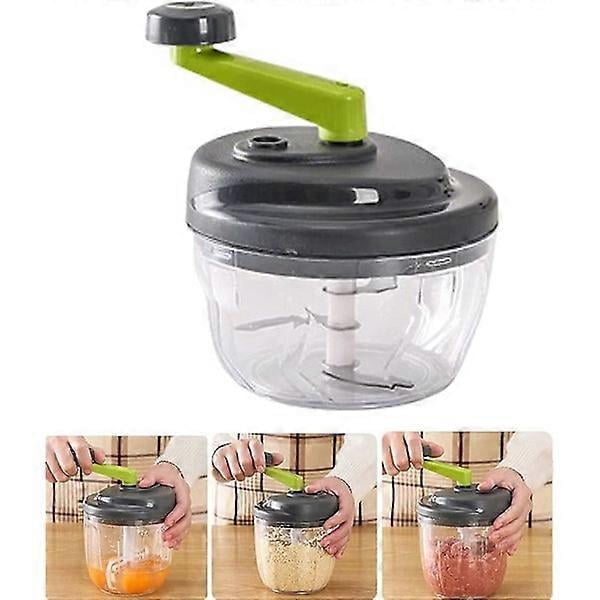 Manual meat grinder, hand-cranked food processor, vegetable grater, mini.