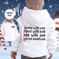 thumbnail image 2 of Trendfront Girls Fall Winter Hoodies Faith Vintage Letter Graphic Long Sleeve Kangaroo Pocket Loose Fit Casual Pullover Sweatshirt Tops, 2 of 3