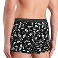thumbnail image 4 of Kdxio Men's Boxer Briefs with Black White Leaves Print - Comfortable and Breathable Underwear for Everyday Wear, 4 of 7