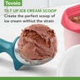 thumbnail image 2 of Tovolo Ice Cream Scoop Heavy Duty Zinc Alloy Marine Blue, Dishwasher Safe Ice Cream Paddle Spade for Shaping Cutting Serving Gelato Sorbet Cookie Dough, Non Slip Ergonomic Handle Ice Cream Spade, 2 of 6