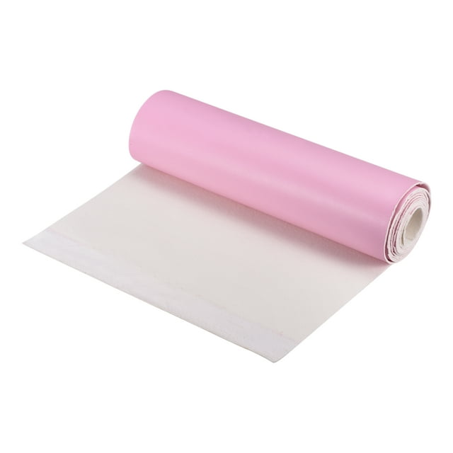 Unique Bargains Smooth Solid Color Faux Leather Sheets, PU Leather for DIY 20 x 135cm Deep Pink