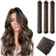 thumbnail image 1 of wonima02 Heatless Overnight Curler – Lazy Curl Stick Set, 3 PCS with Mulberry Silk Rollers & Scarf for Soft, Effortless Curls While You Sleep, No Heat Required, 1 of 1