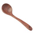 thumbnail image 3 of Cuchara para cocinar de madera de wengué de primera calidad para cocina con mango curvado, 3 of 8