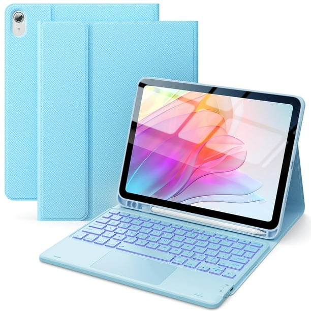 Funda con teclado CHESONA para iPad 10ª generación de 10,9 pulgadas, color azul cielo