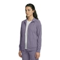 thumbnail image 5 of Natural Uniforms Women’s Zip-Front Warm-Up Jacket – 4-Way Stretch, Moisture-Wicking, Contemporary Fit–Medical Scrubs Jacket (Charcoal, Small), 5 of 7