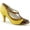Yellow Multi Faux Leather, variant on Women's Pin Up Couture Peach 03 T-Strap