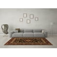 thumbnail image 3 of Ahgly Company Indoor Round Persian Brown Traditional Area Rugs, 7' Round, 3 of 4