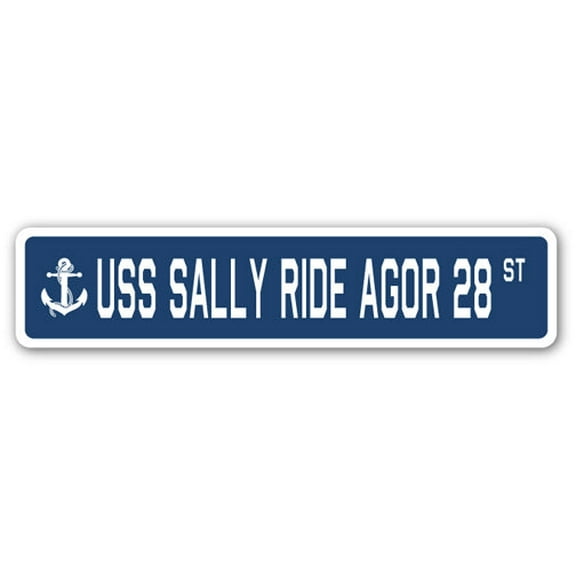 USS SALLY RIDE AGOR 28 Street Sign us navy ship veteran sailor gift
