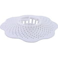thumbnail image 1 of Attrape-cheveux en caoutchouc blanc Peerless pour drain de douche, 1 of 1