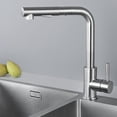 thumbnail image 1 of 360° Rotating Kitchen Sink Tap, Brushed Stainless Steel Kitchen Tap, Sink Mixer With Removable Aerator, 1 of 5