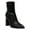 Black, variant on Womens Iloise Patent Block Heel Booties