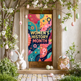 thumbnail image 7 of Women's History Month Floral Celebration Stars Background Backdrop Banner Decorations Photography Props Party Supplies Events Display, 7 of 7