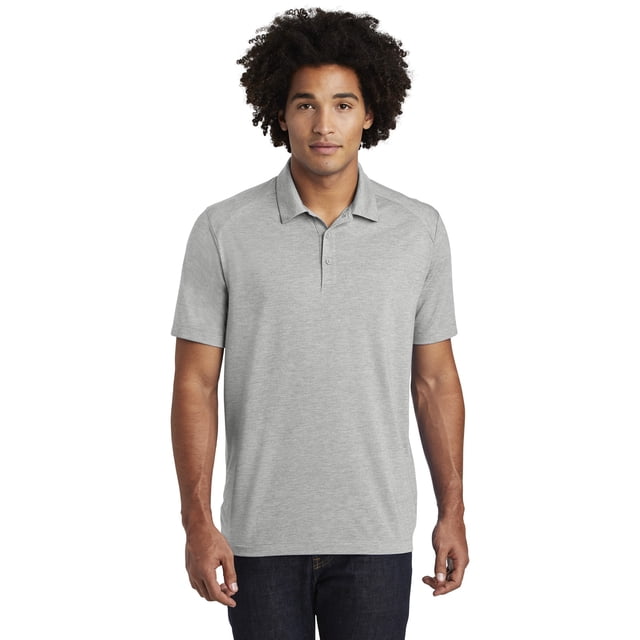 Sport-Tek Polo T-Shirt Homme Tri-Mélange Anti-Humidité
