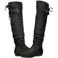 thumbnail image 3 of BURUDANI Women's Fashion Casual Over The Knee Pull On Slouchy Boots COLBY BLACK Size 6, 3 of 4