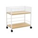 thumbnail image 2 of Estante de almacenamiento debajo del escritorio, organizador de archivos, organizador de ropa para manualidades, resistente blanco con rueda, 2 of 9