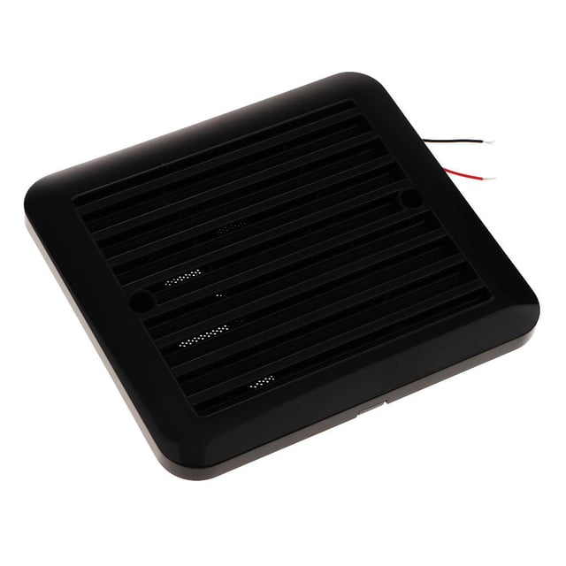 DYNWAVECA Lame de Ventilation Latérale pour Remorque de Véhicule Récréatif - Noir, comme Décrit
