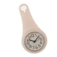 thumbnail image 1 of Reloj de pared analógico redondo de 4'' para baño, resistente al vapor, con ventosa para ducha. Blanco, 1 of 9