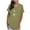 a Army Green Shirts for women, variant on HAPIMO Women's Trendy Loose Tops Dressy Tunic V Neck Pullover Elegant Casual Relaxed Blouses for Teen Girls Solid Color Summer Tees Ruffle Sleeve Army Green XL