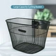 thumbnail image 3 of UDIYO Bike Basket Thickened with Screw Sturdy Multifunctional Easy to Install Item Storage Metal Large Capacity Cycling Basket Student Bike Accessories, 3 of 7