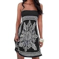 thumbnail image 1 of Vestidos de verano para mujer, vestidos playeros sin tirantes, estilo bohemio, con estampado floral, 1 of 5