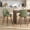 Green, variant on S-HOME Modern Swivel Bar Stools Set of 2, 26" Upholstered Counter Height Chair with Back, Solid Wood Legs & Footrest, Chenille