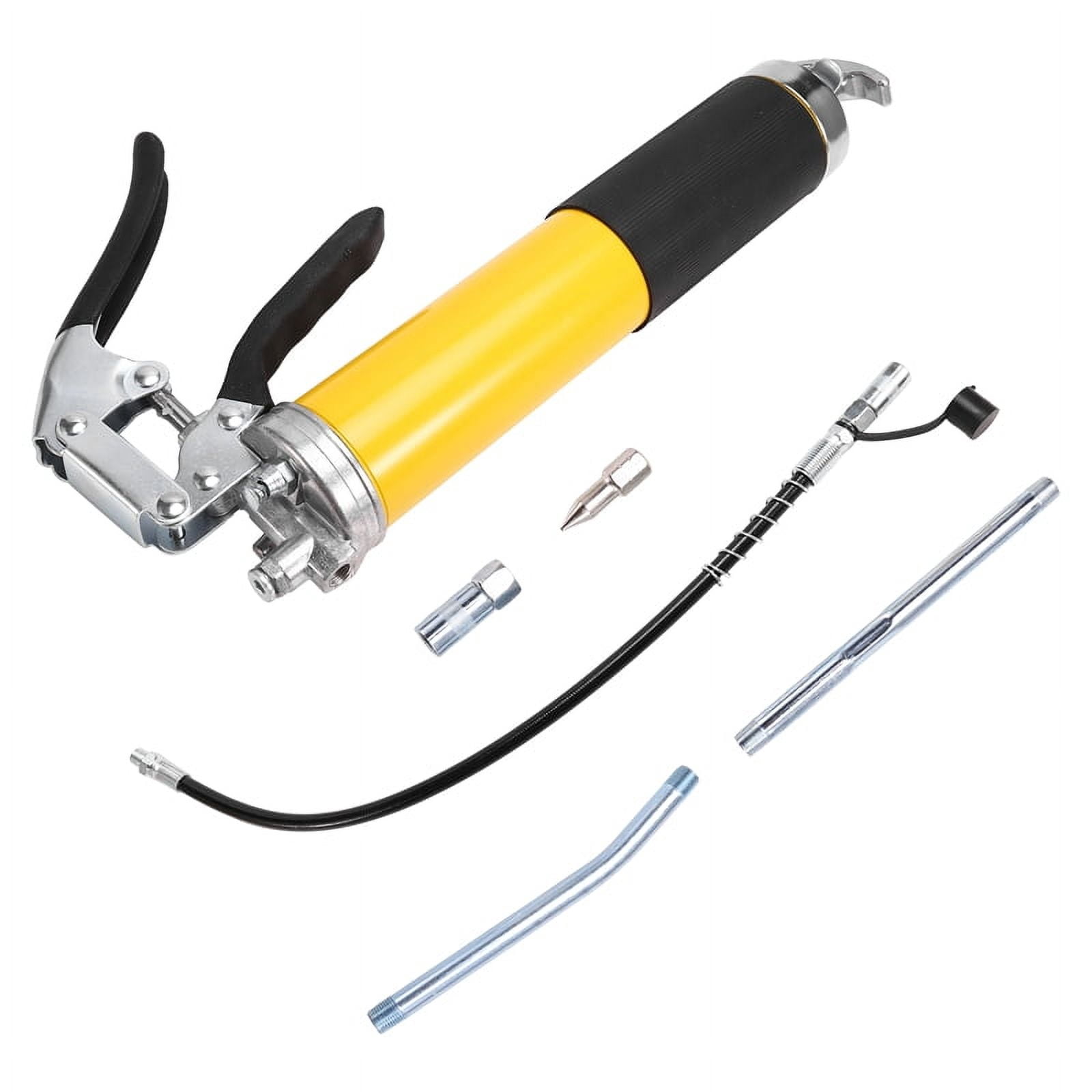 8000 PSI Heavy Handheld Grease Filling with 18 Inch Flexible Hose