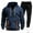 Navy, variant on APEXFWDT Sweat Suits For Men Set 2 Pcs Hoodie Jogger Sweatsuits Long Sleeve Pullover Tracksuit & Sweatpants Sweatsuit Set