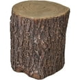 thumbnail image 5 of SKYFIRE Concrete Faux Oak Stump Cover - 16.5”H Outdoor Side Table Statues, Wood Stump Stool and  Stand for Garden, Patio, Backyard, Lawn, Landscape, House, Office Decor -15.3”Dia., 5 of 7