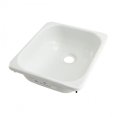 thumbnail image 2 of Lippert Components Sink 209630 Better Bath; Square Outdoor Kitchen Sink; 12-3/4 Inch x 15 Inch; Drop In/Surface Mount; White; ABS, 2 of 2