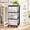 Black, variant on 3-Drawer Medium Rolling Storage Cart with Translucent Drawers & Caster Wheels, Mobile Organizer for Bathroom, Bedroom, Office & Home