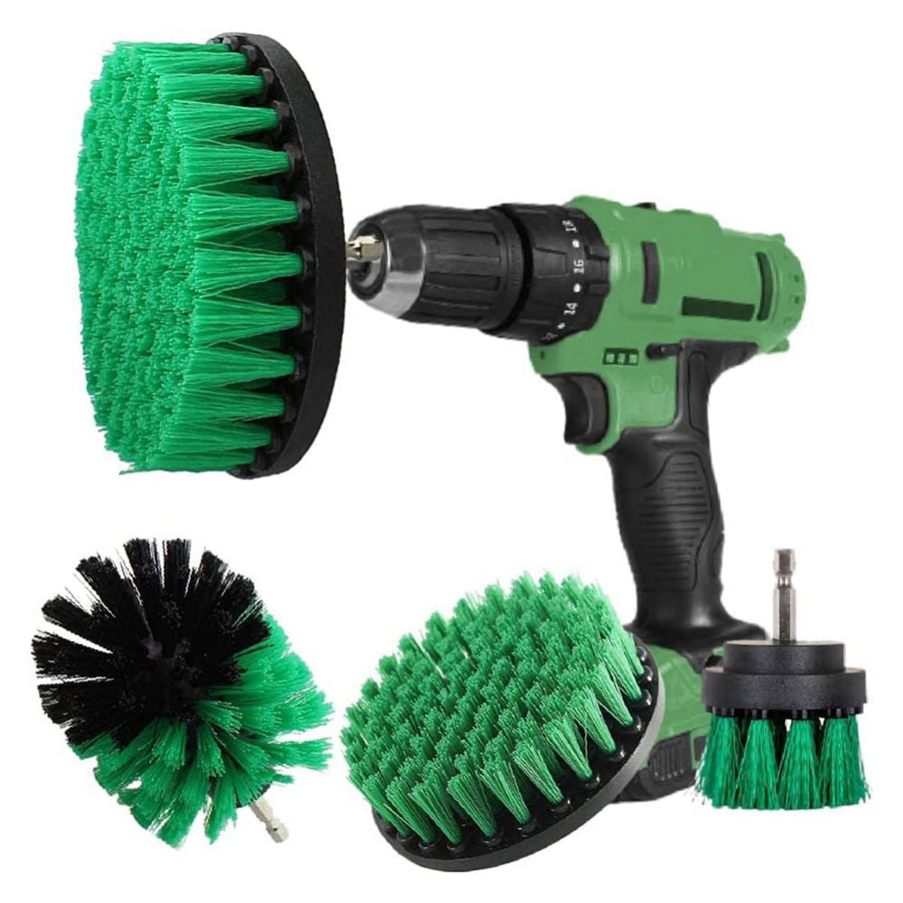 Electric Cleaning Drill Brush Scouring Pads Power Scrubber Tiles Cleaner Tools 