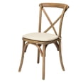 thumbnail image 2 of Commercial Seating Products Sonoma Rustic Cross Back Upholstered Stackable Dining Chair, 2 of 9