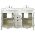 thumbnail image 2 of Elegant Lighting VF-1049TK-VW Windsor 60" Free Standing Double Basin Vanity Set - Wood, 2 of 7