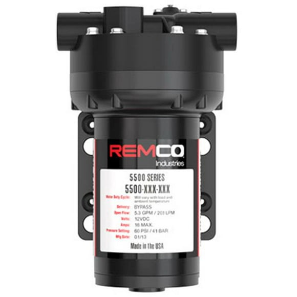 SMV Industries 5536-1C1-82B-SB 9.12 x 4.25 in. 4.0 GPM 12 Voltage Remco Pump