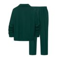 thumbnail image 6 of RUTAYY Men's Outfits Casual Everyday Wear Long Sleeve Solid Color Spring Turndown Collar Cardigan and Pants Classic Chic Sets, 6 of 9