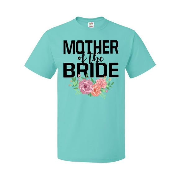 Inktastic Mother of the Bride with Flower Illustration T-Shirt