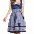thumbnail image 3 of Drses‌‌ ‌Bavarian Traditional Costume 3-Piece Set - Oktoberfest Dress with Apron & Blouse, 3 of 6